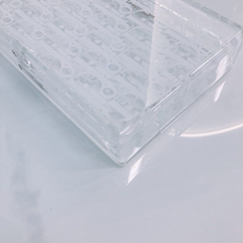 MS0515 CHRISTIAN DIOR 迪奧經典花紋透明水晶硬盒子包包VERTICAL POUCH PLEXIGLASS TRANSLUCENT-20