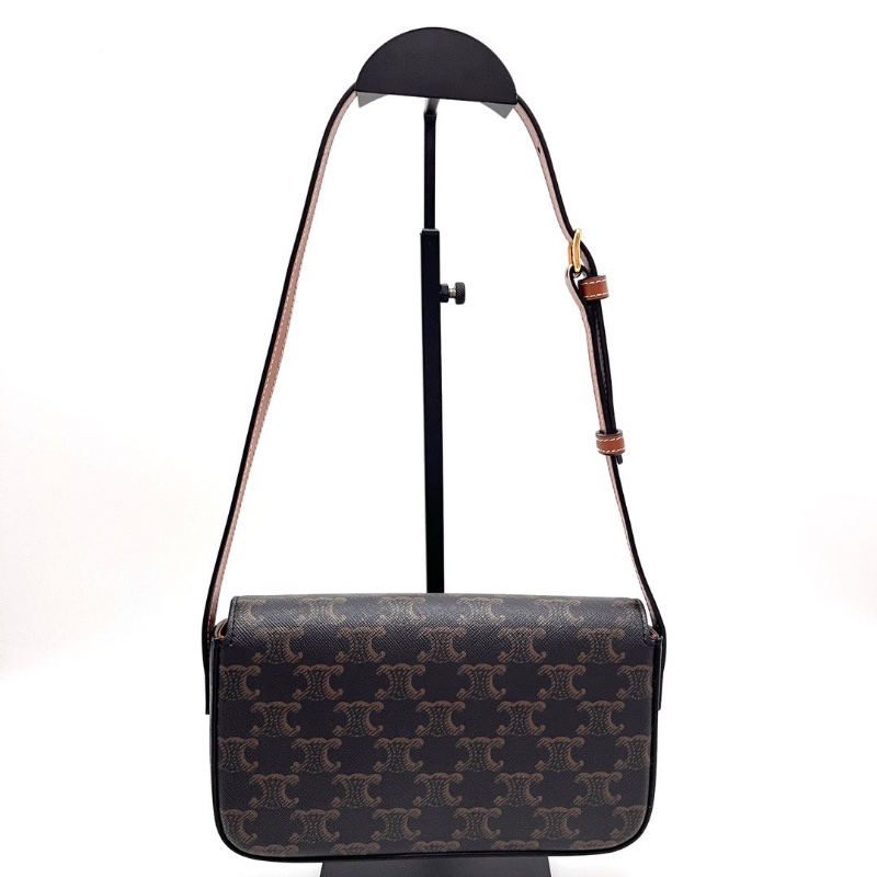 CELINE 凱旋門老花金扣肩背腋下包20.5*11.5*4 98新配件塵袋-6