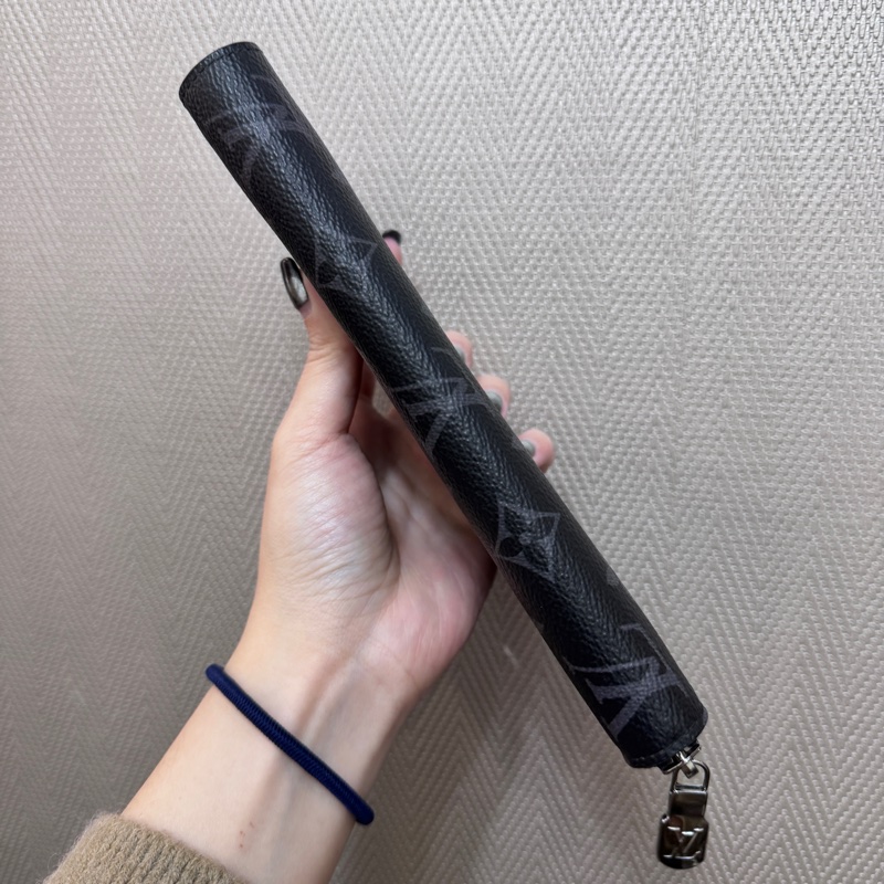 LV Zippy黑灰老花拉鍊長夾 晶片款-5