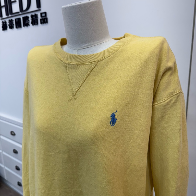 Polo Ralph Lauren鵝黃色衛衣-2