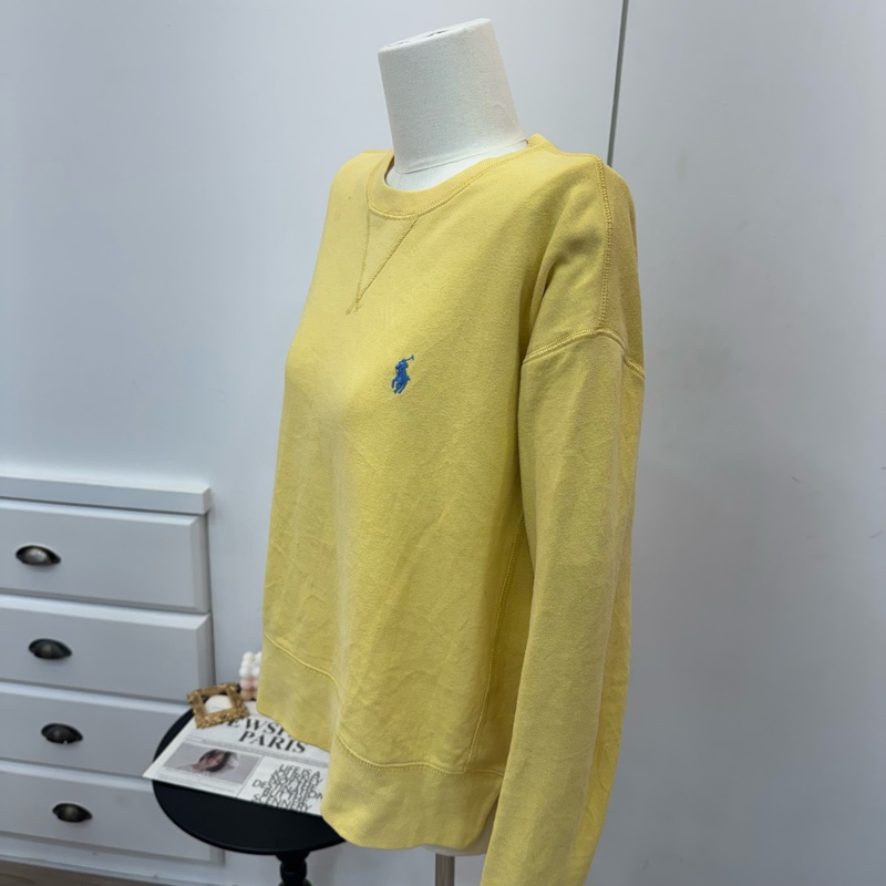 Polo Ralph Lauren鵝黃色衛衣-4