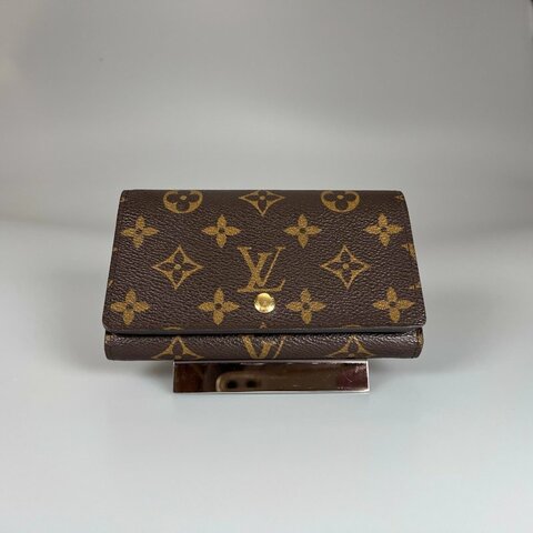 LV M61730 老花對開短夾