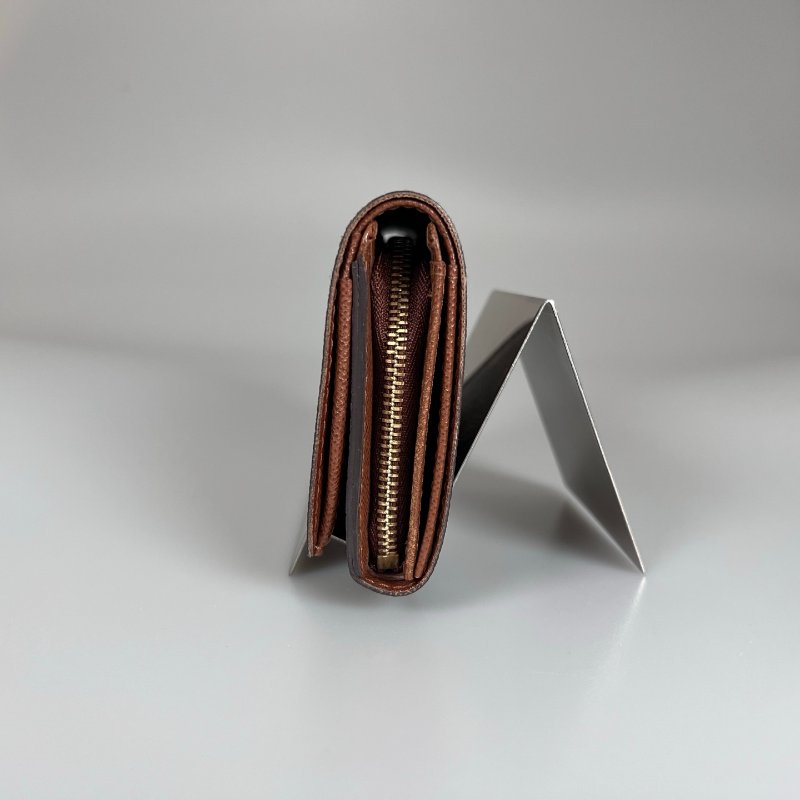 LV M61730  老花對開短夾-3