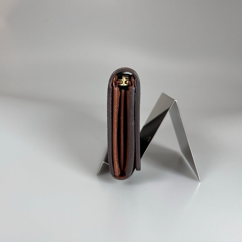 LV M61730  老花對開短夾-4