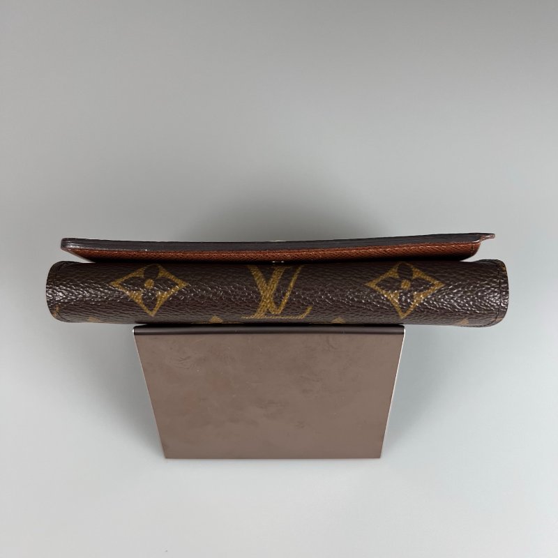LV M61730  老花對開短夾-5