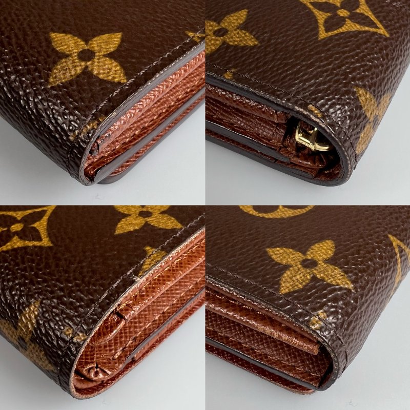 LV M61730  老花對開短夾-9