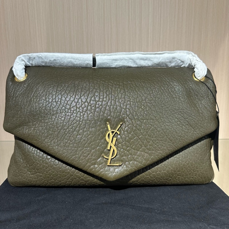 YSL聖羅蘭CALYPSO手提包單肩包 淺麝香色-0
