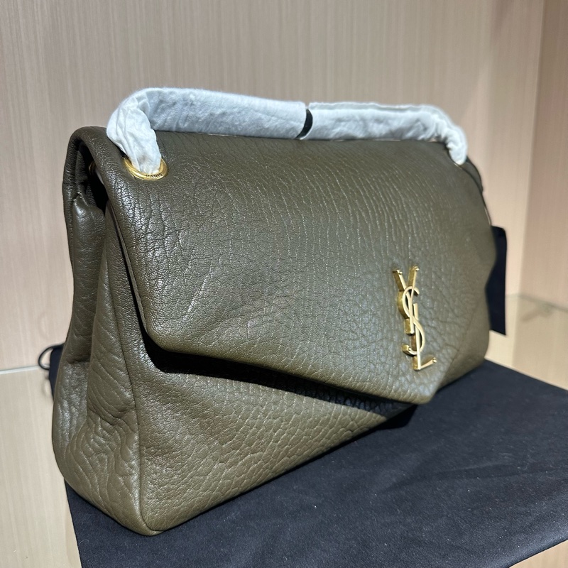 YSL聖羅蘭CALYPSO手提包單肩包 淺麝香色-1