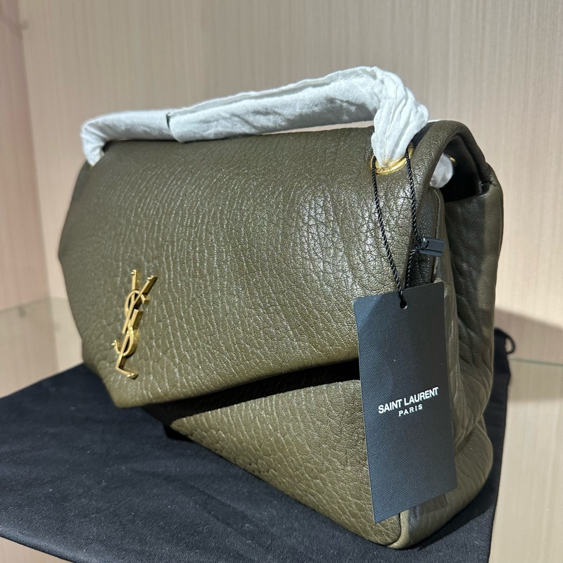YSL聖羅蘭CALYPSO手提包單肩包 淺麝香色-2
