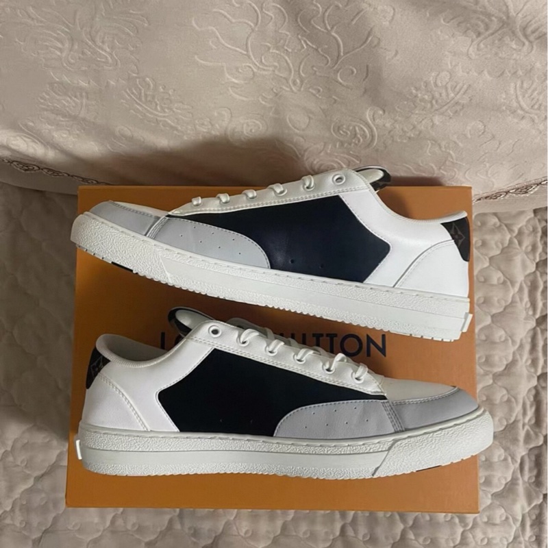 路易威登正品Lv charlie熊貓板鞋 黑白色 44.5碼-2