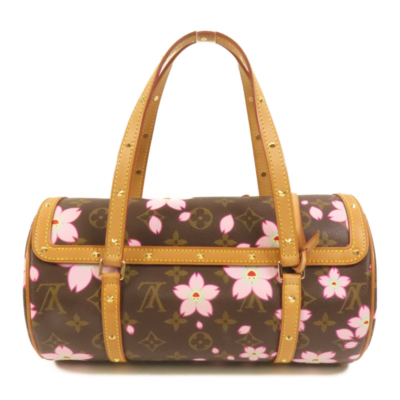 LOUIS VUITTON Monogram Cherry Blossom Papillon金扣肩背袋-1
