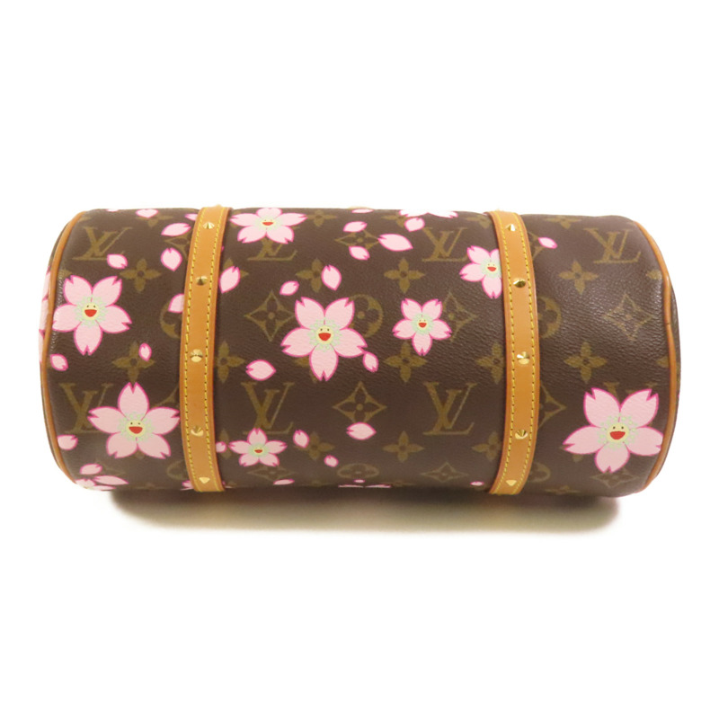 LOUIS VUITTON Monogram Cherry Blossom Papillon金扣肩背袋-3