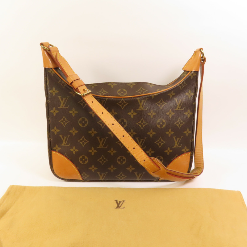 LOUIS VUITTON Monogram Boulogne金扣肩背袋-10