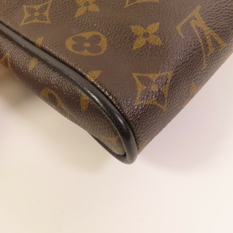 LOUIS VUITTON Monogram Goatskin Pochette Plate Marine金扣肩背包-12
