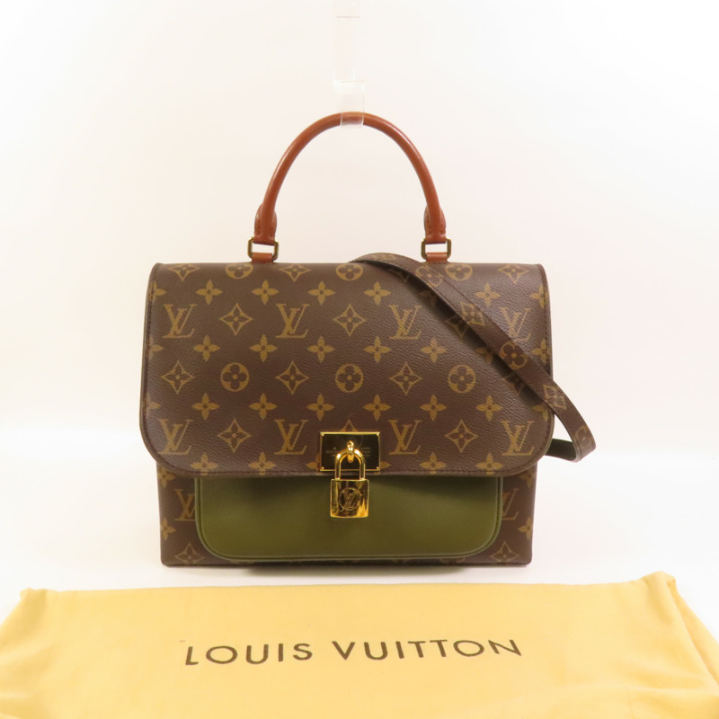 LOUIS VUITTON Monogram Marignan金扣手挽肩背兩用袋-10