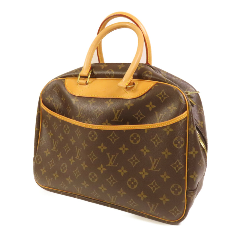 LOUIS VUITTON Monogram Deauville GM金扣手挽袋-2