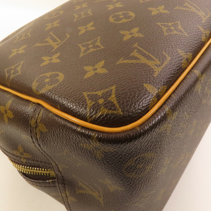 LOUIS VUITTON Monogram Deauville GM金扣手挽袋-11