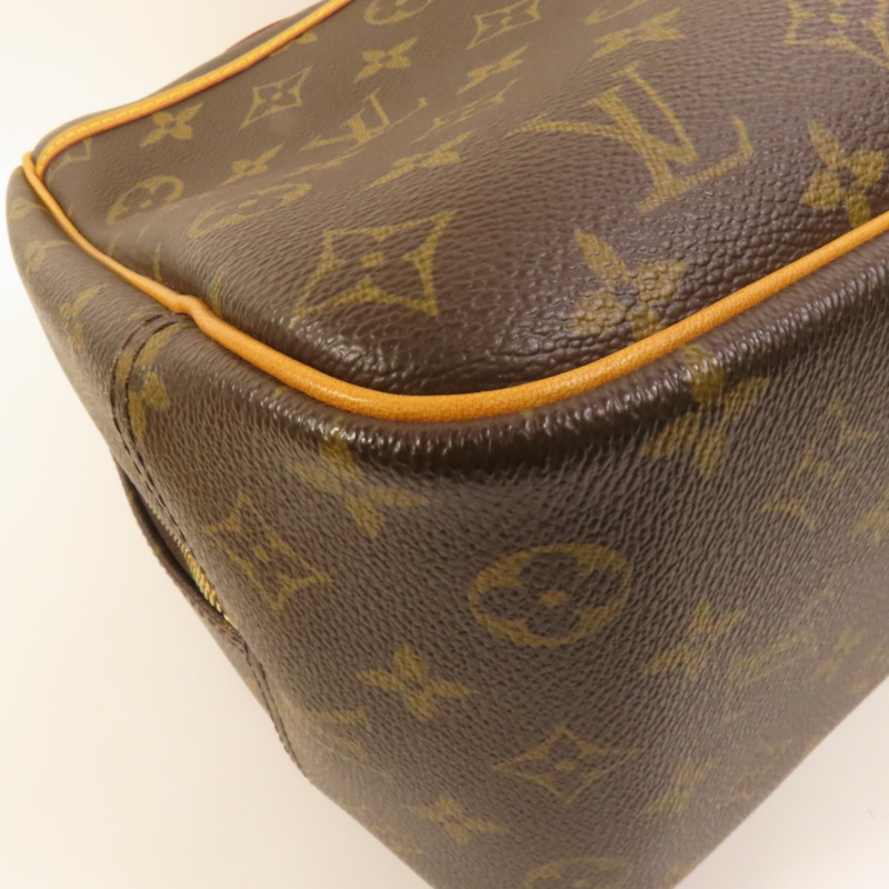 LOUIS VUITTON Monogram Deauville GM金扣手挽袋-13