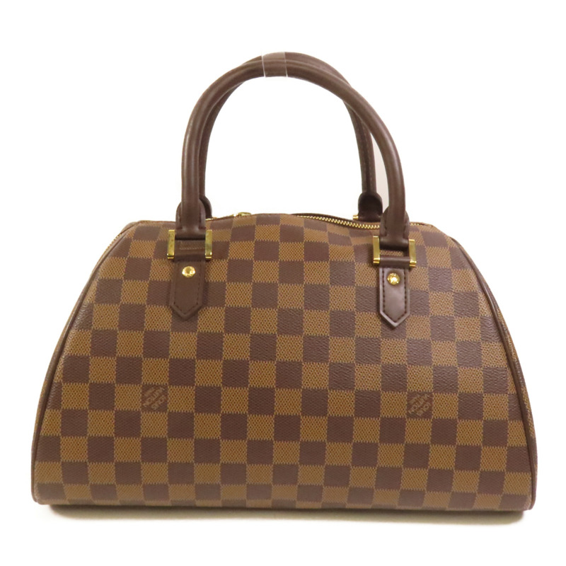 LOUIS VUITTON Damier Ribera MM金扣手挽袋-1