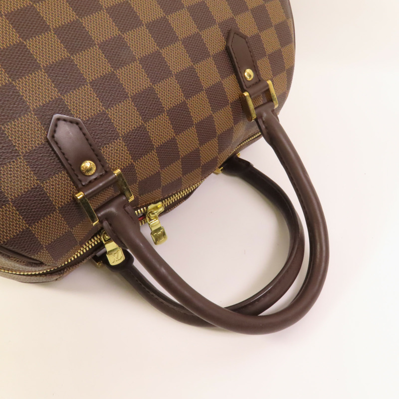 LOUIS VUITTON Damier Ribera MM金扣手挽袋-4