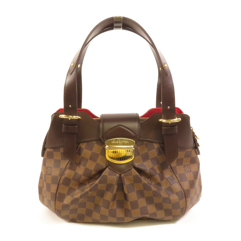 LOUIS VUITTON Damier Sistina PM金扣手挽袋-0