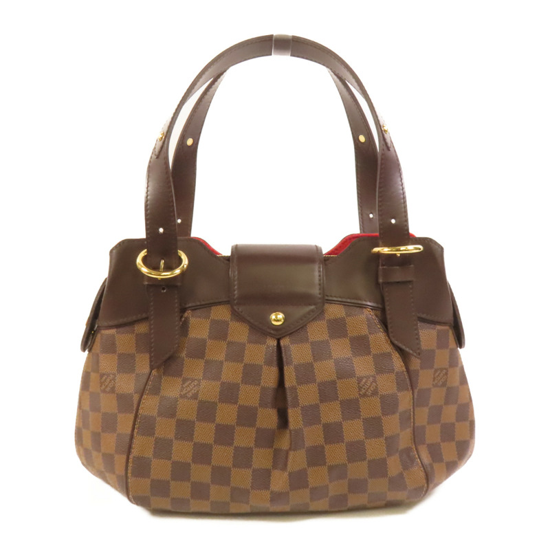 LOUIS VUITTON Damier Sistina PM金扣手挽袋-1