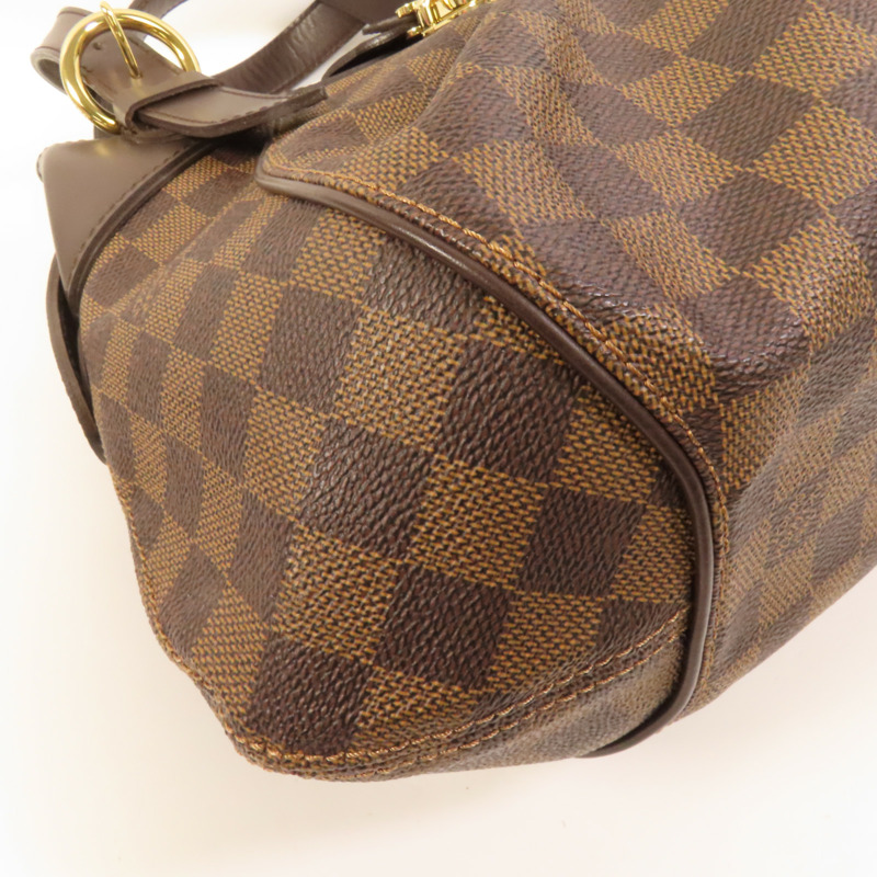 LOUIS VUITTON Damier Sistina PM金扣手挽袋-10