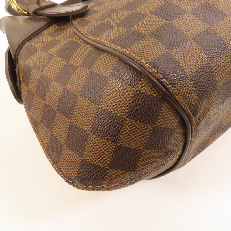 LOUIS VUITTON Damier Sistina PM金扣手挽袋-12