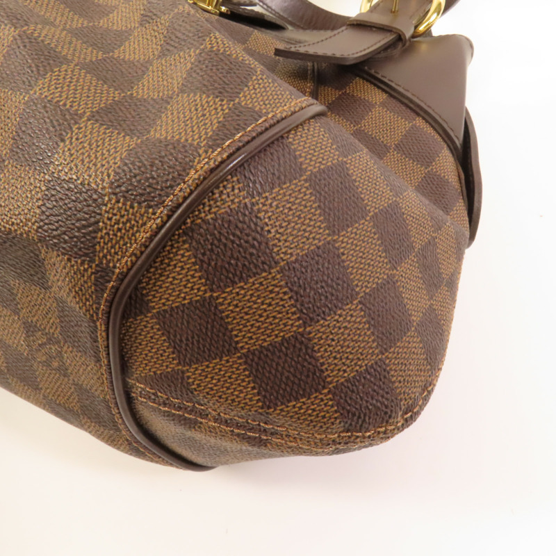 LOUIS VUITTON Damier Sistina PM金扣手挽袋-13
