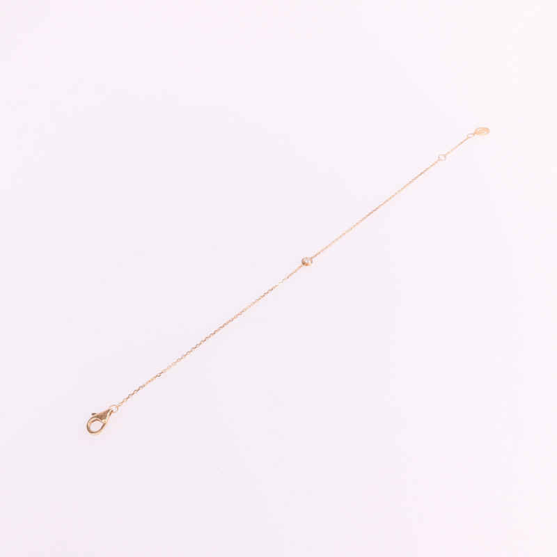 CARTIER 18K玫瑰金d'Amour Bracelet鑽石手鏈-4