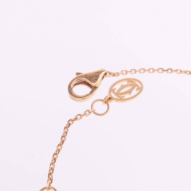 CARTIER 18K玫瑰金d'Amour Bracelet鑽石手鏈-6