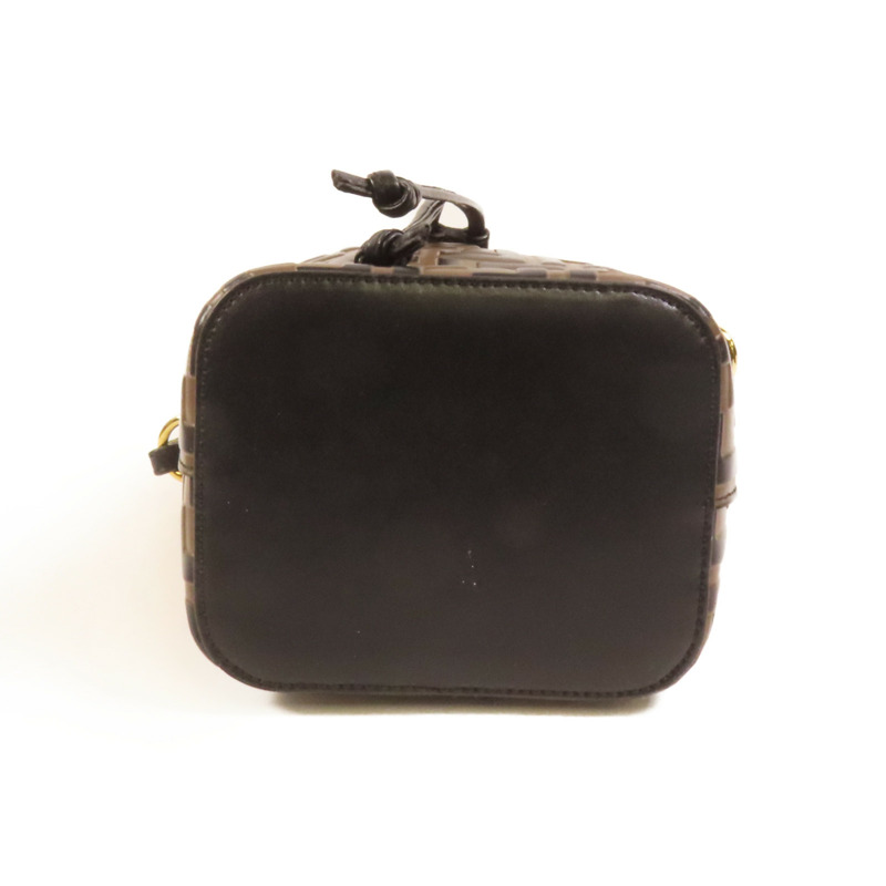 FENDI 牛皮皮革Mini Mon Tresor金扣手挽肩背兩用袋-3