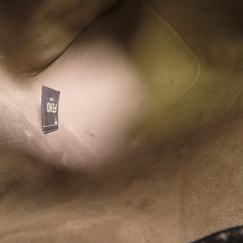 FENDI 牛皮皮革Mini Mon Tresor金扣手挽肩背兩用袋-13