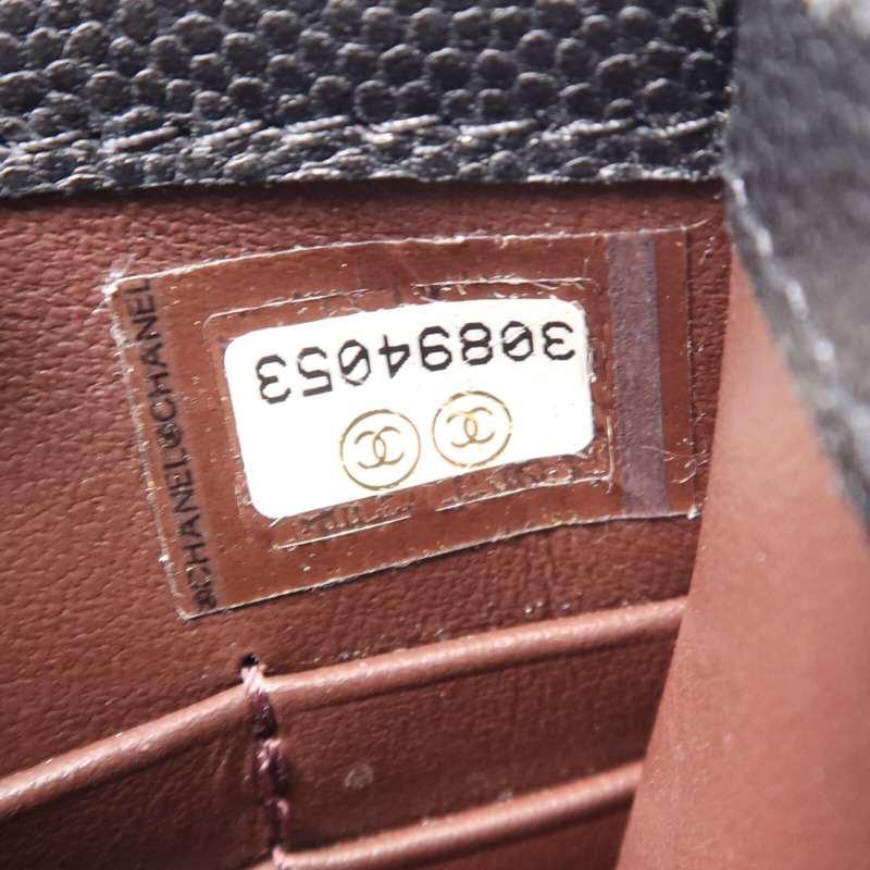 CHANEL 牛皮皮革Phone Bag金扣鏈帶肩背袋-7