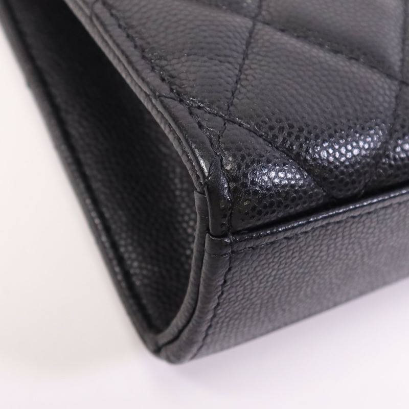 CHANEL 牛皮皮革Phone Bag金扣鏈帶肩背袋-11