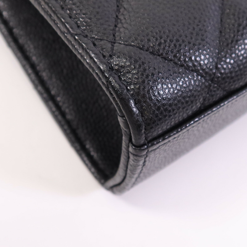 CHANEL 牛皮皮革Phone Bag金扣鏈帶肩背袋-13