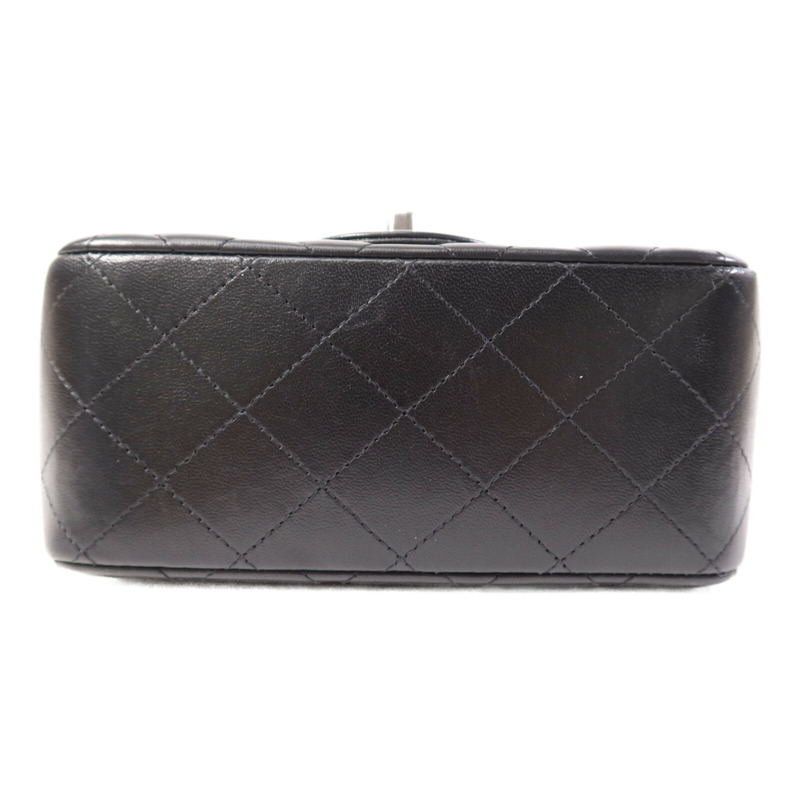 CHANEL 羊皮皮革Classic 17銀扣鏈帶肩背袋-3