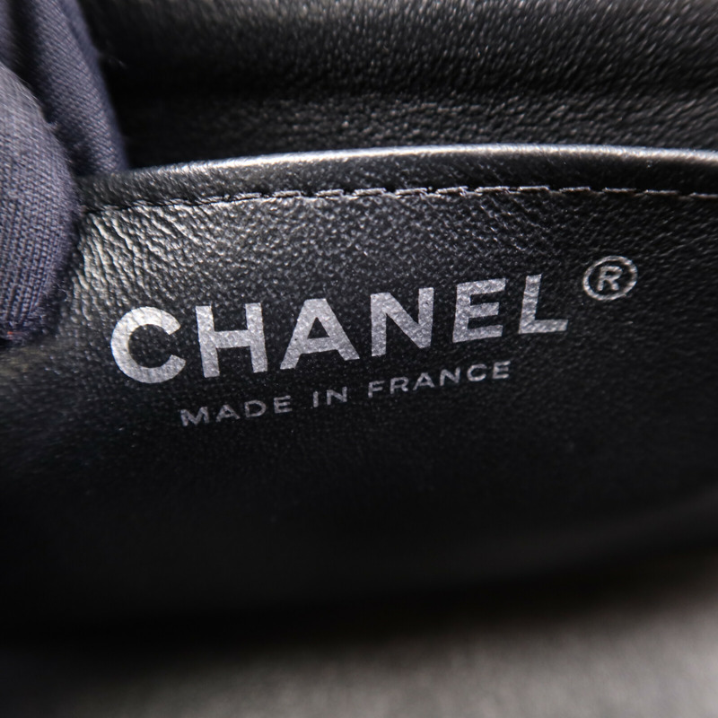 CHANEL 羊皮皮革Classic 17銀扣鏈帶肩背袋-5