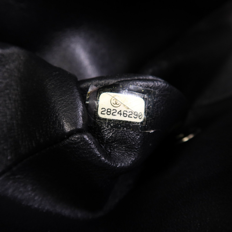 CHANEL 羊皮皮革Classic 17銀扣鏈帶肩背袋-7