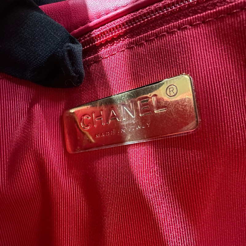 CHANEL香奈兒19bag 單肩包 大號粉紅色-7