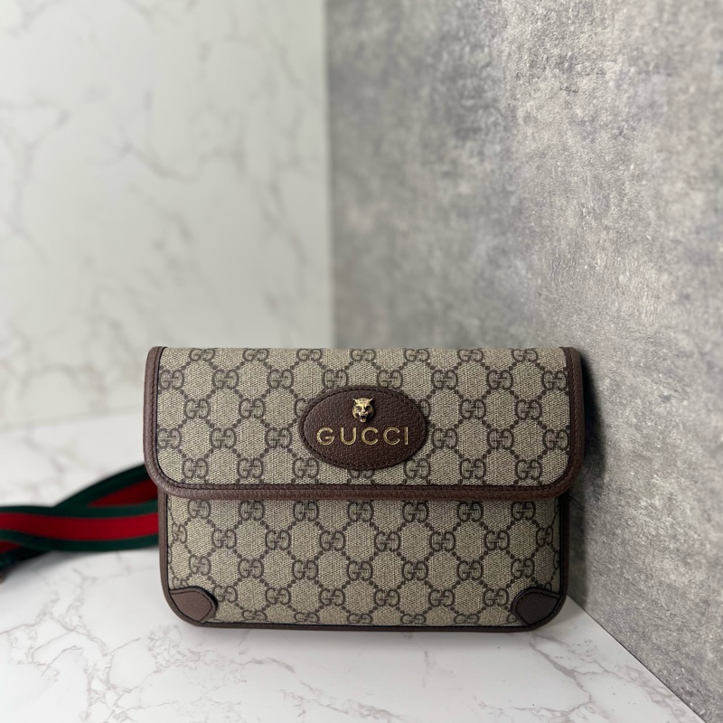 💗香緹國際精品💗 782 Gucci 虎頭腰包 #中性款-1