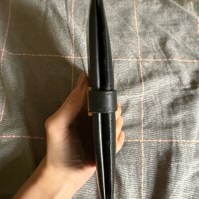 vintage 愛馬仕Hermes Bearn 黑色長夾-12