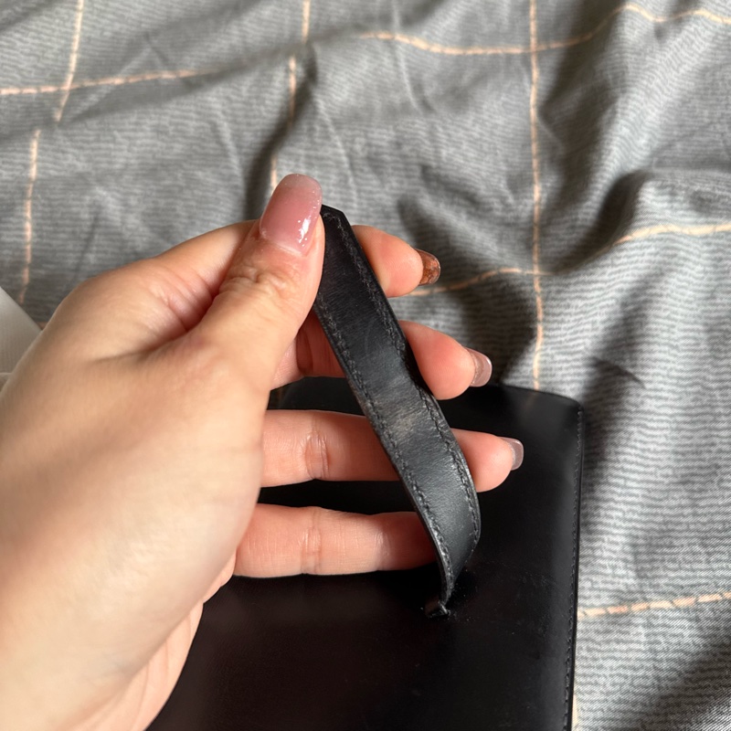 vintage 愛馬仕Hermes Bearn 黑色長夾-36