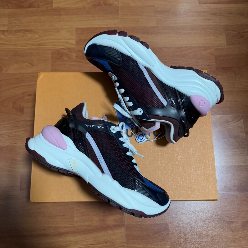 路易威登Lv Run 55老爹鞋 休閒女鞋 黑紅色 36碼-7