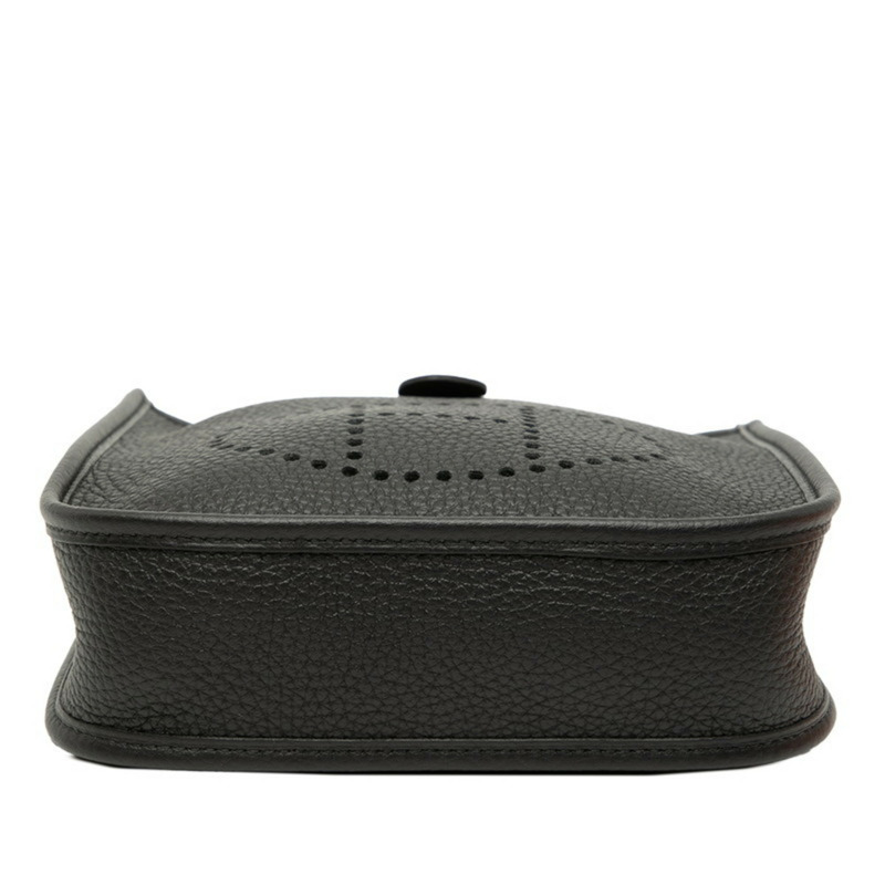 愛馬仕 Hermès Evelyn TPM 黑色 Taurillon Clemence 皮革女士單肩包-2