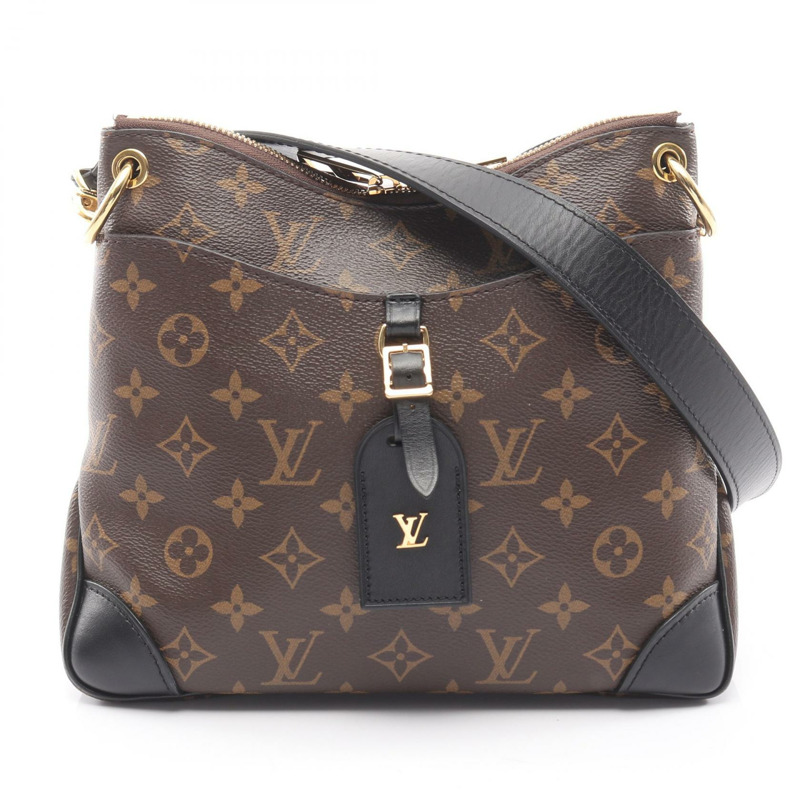 路易威登 Odeon NM PM 單肩包 M45353 Monogram 帆布 棕色/黑色 二手-0