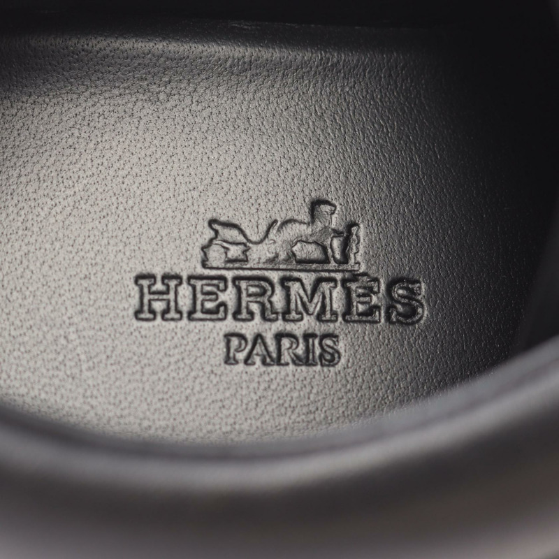 愛馬仕 Happy 黑色真皮運動鞋,二手女款,尺寸 35 1/2-4