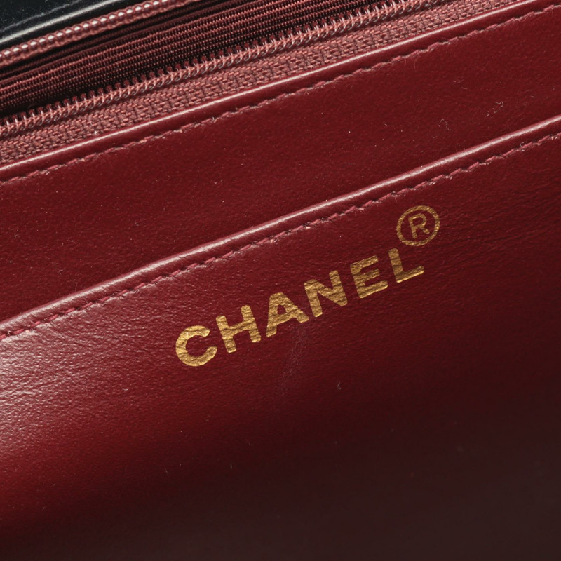 香奈兒 Jumbo Matelasse 34 單翻蓋鏈條肩背包，皮革，金色五金，二手 CC-3