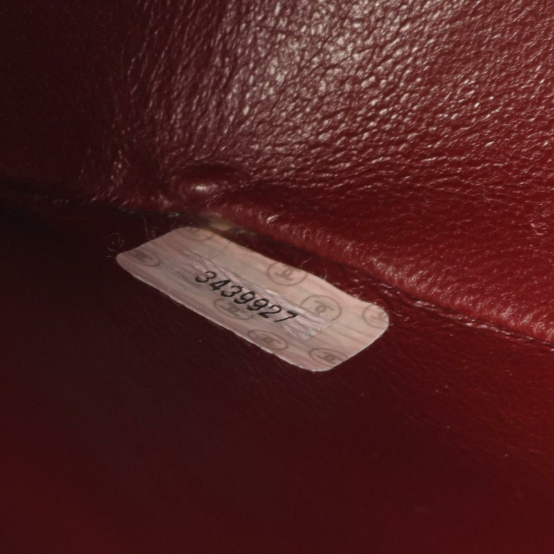 香奈兒 Jumbo Matelasse 34 單翻蓋鏈條肩背包，皮革，金色五金，二手 CC-4