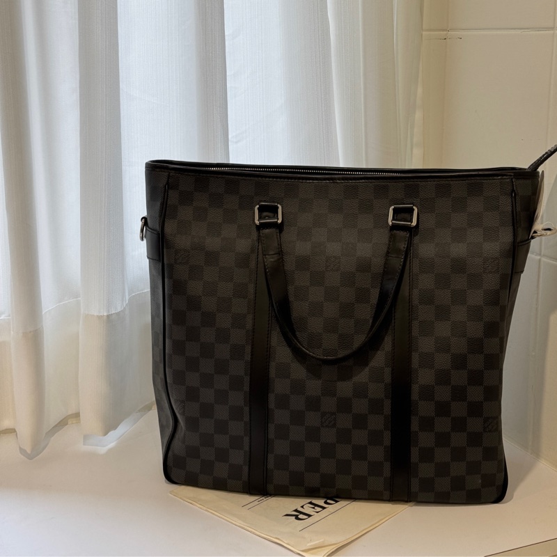 ▪️富貴選物FUGUEI▪️LV 棋盤格公事包 電腦包 男士手提包-0